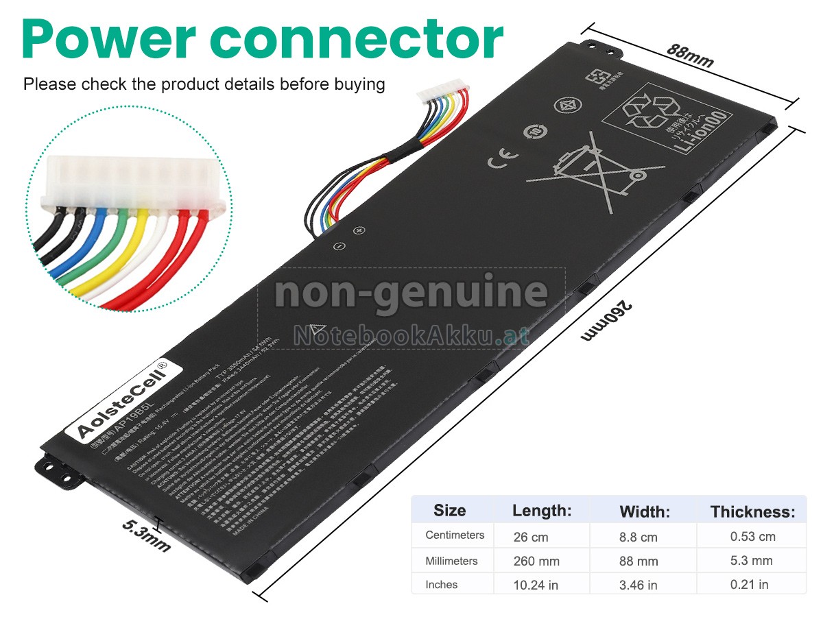 Akku für Acer Aspire 3 A315-58-31SW