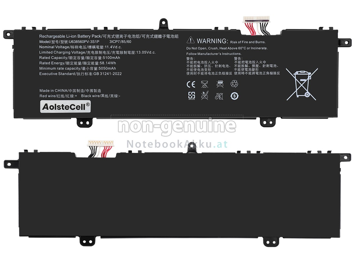 Akku für Acer U638560PV-3S1P