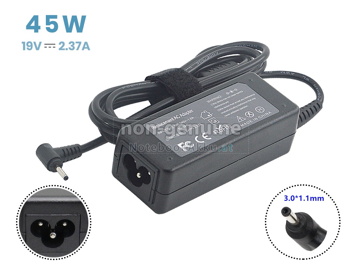 Adapter für Acer 45W 19V-2.37A 100-240V~1.6A 50/60HZ
