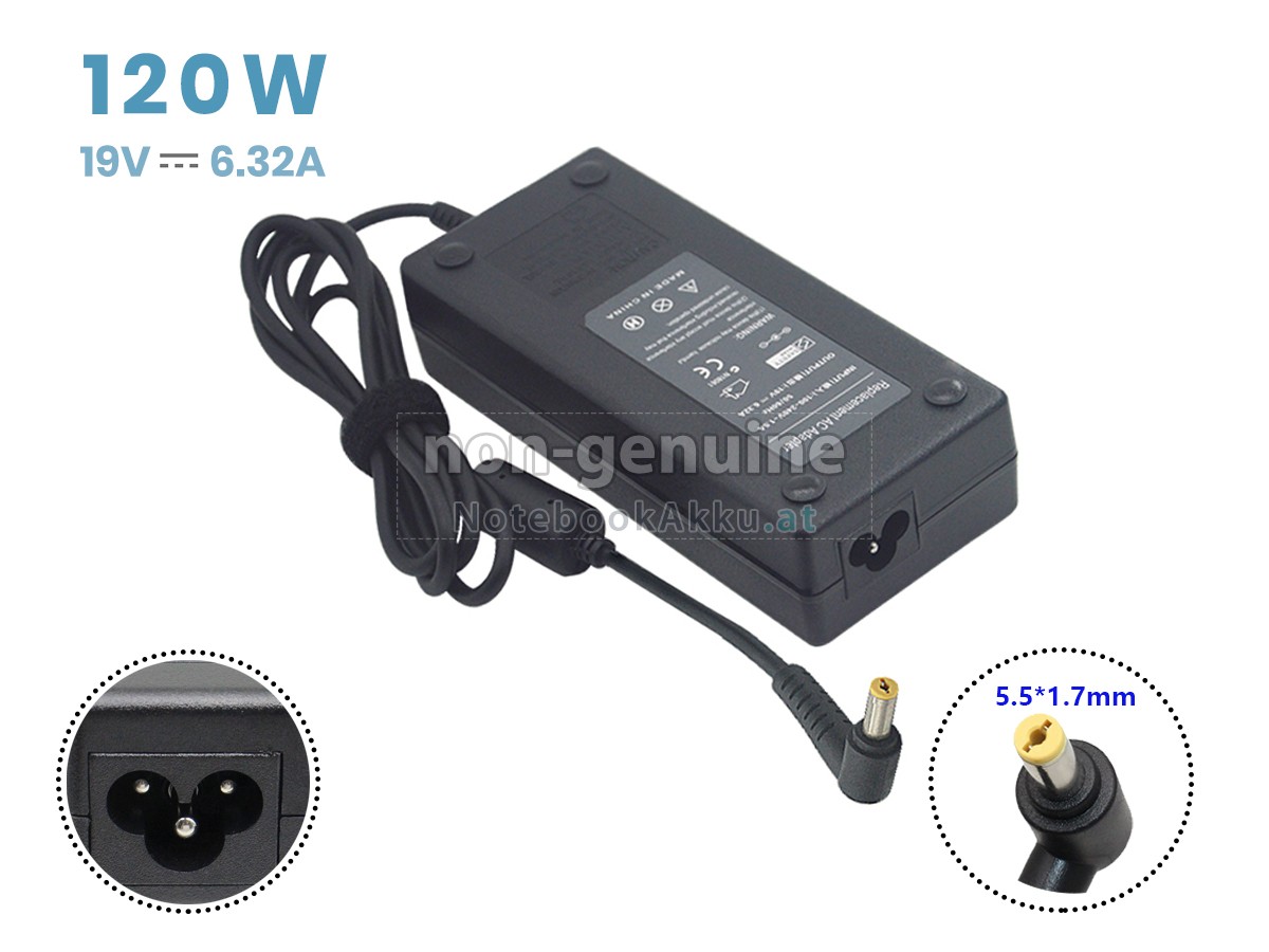 Adapter für Acer 120W 19V-6.32A 100-240V~1.5A 50/60HZ