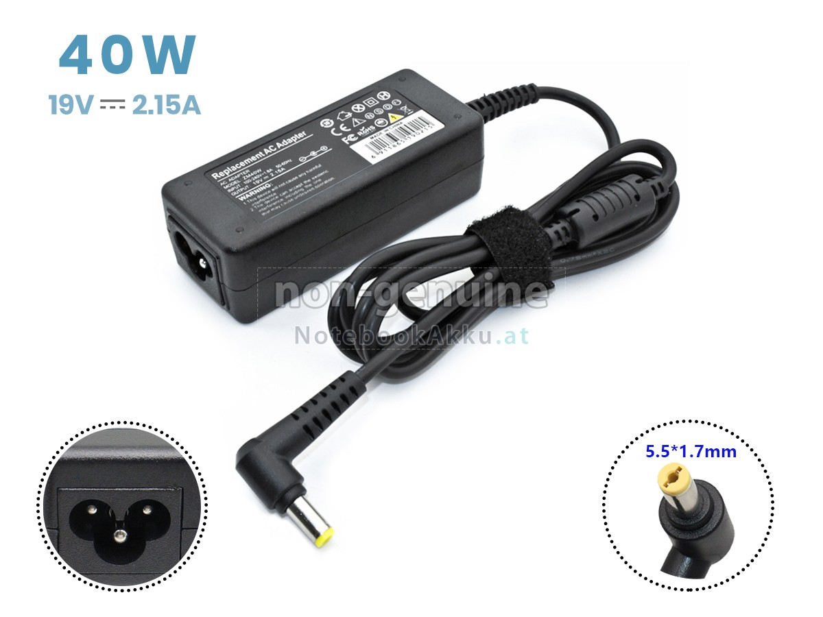 Adapter für Acer 40W 19V-2.15A 100-240V~1.8A 50/60HZ