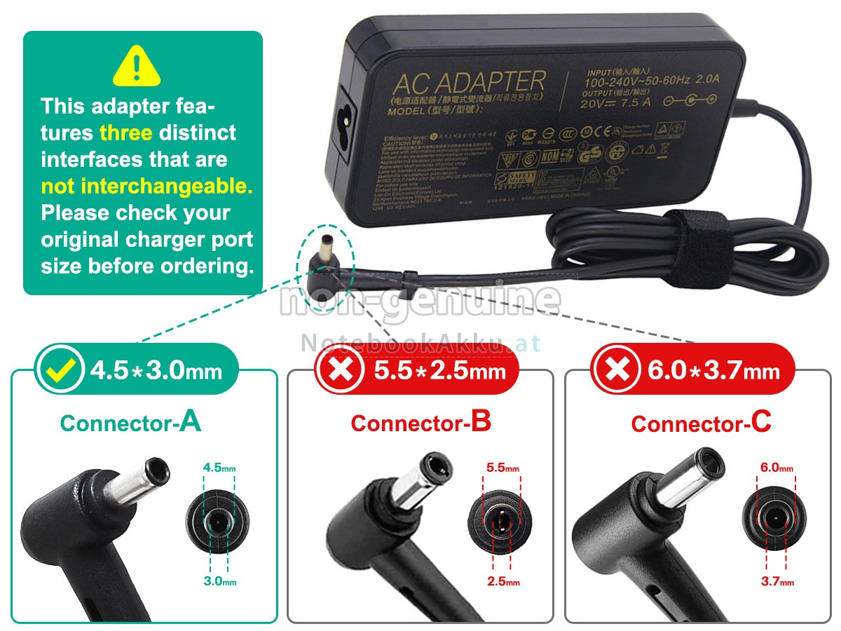 Adapter für Asus A17-150P1A