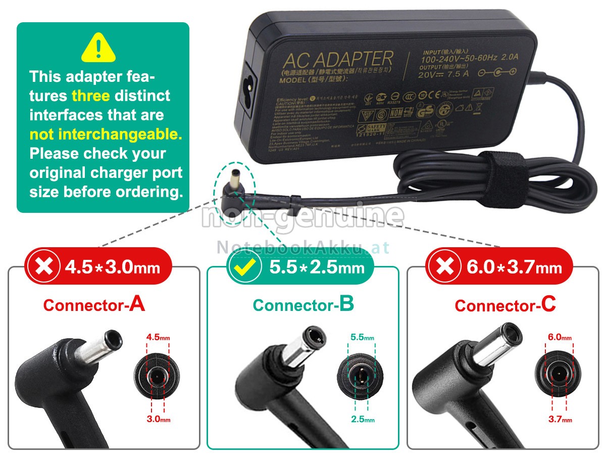 Adapter für Asus A17-150P1A