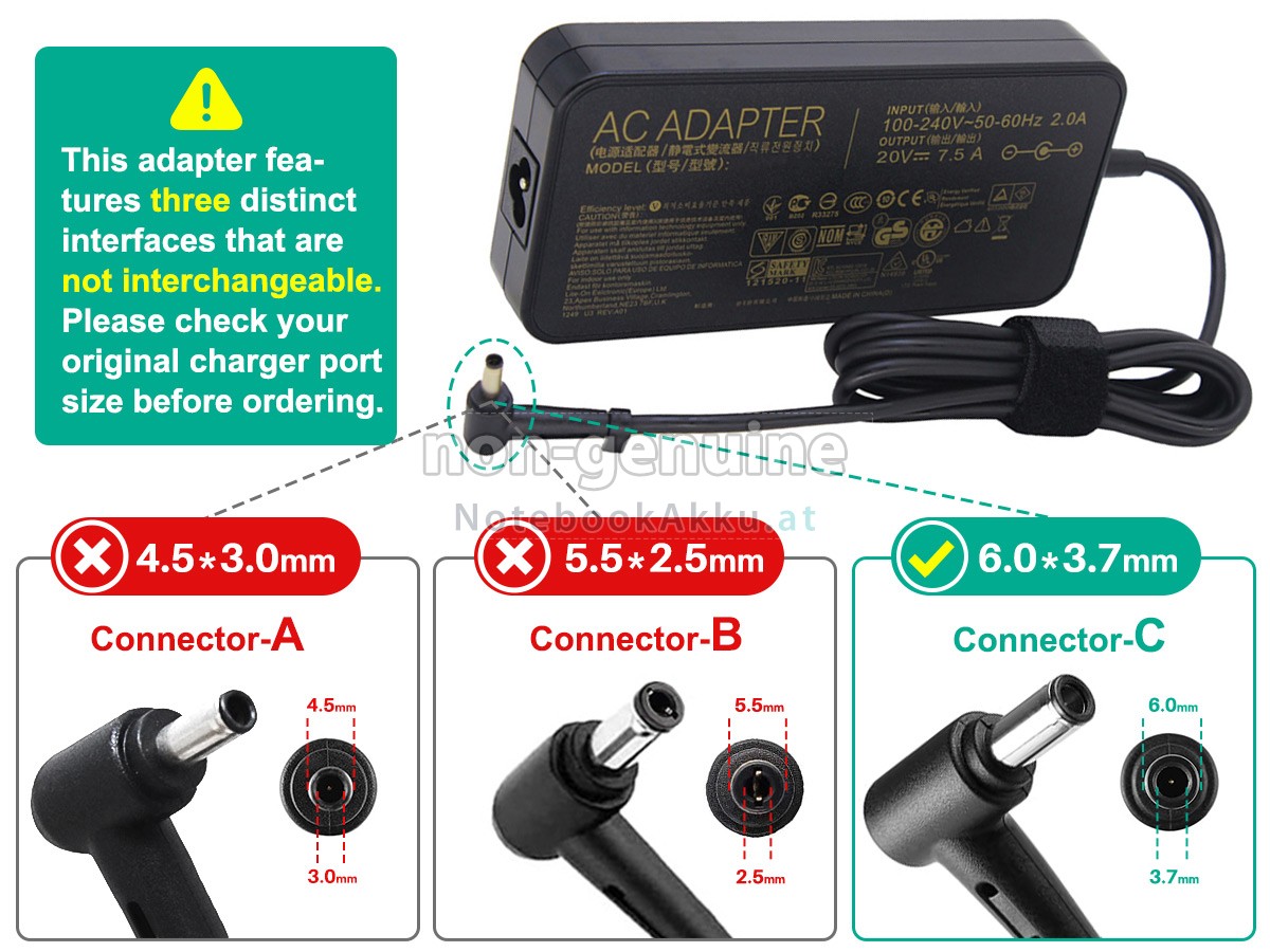 Adapter für Asus A17-150P1A