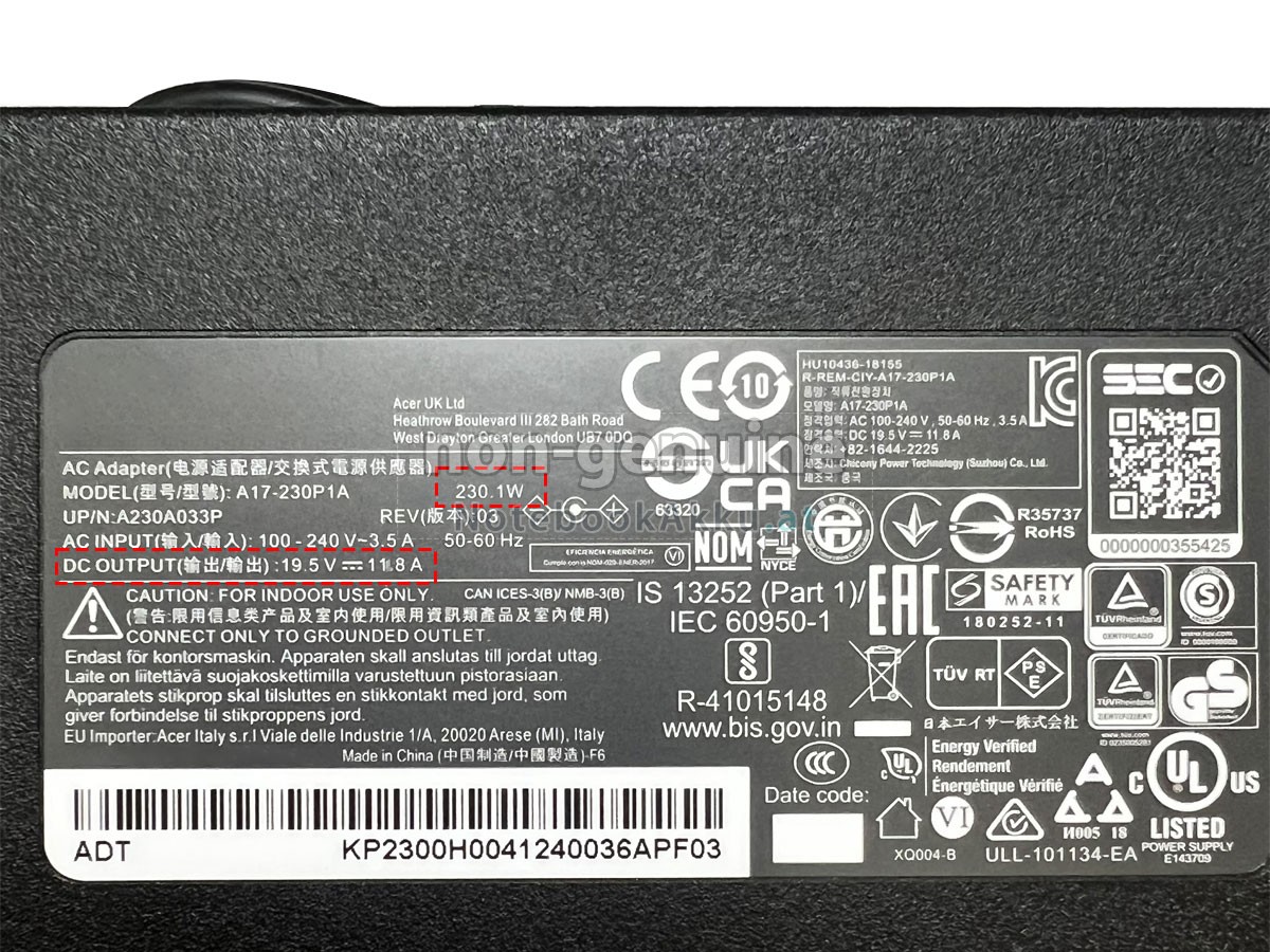 Adapter für Chicony A230A033P