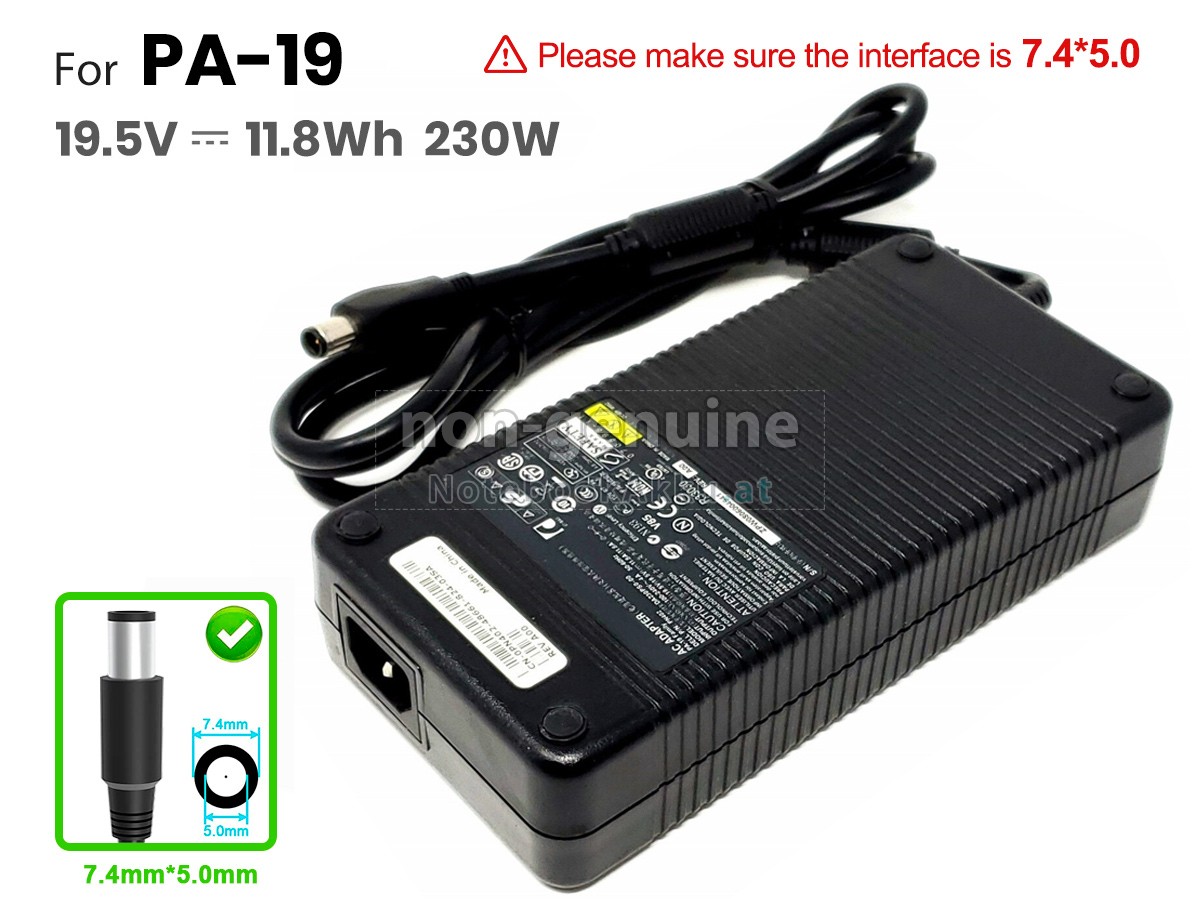 Adapter für Dell 230W 19.5V-11.8A 100-240V~1.2A 50/60HZ