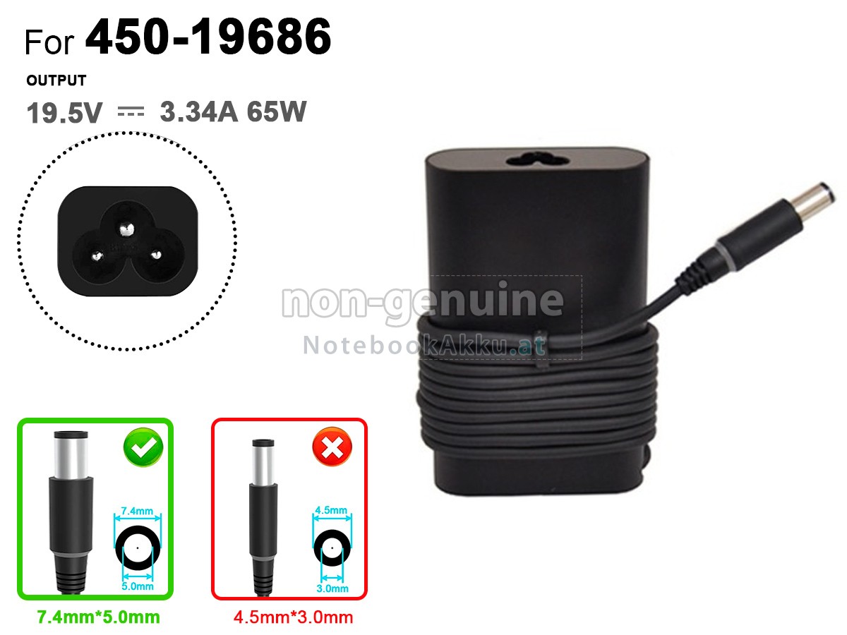 Adapter für Dell 19.5V-3.34A 65W 7.4*5.0MM