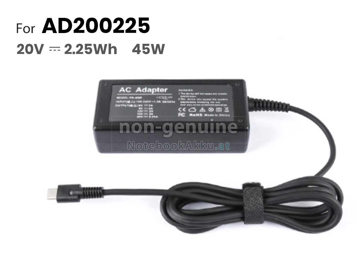Adapter für Dell 45W 20V-2.25A 100-240V~1.2A 50/60HZ