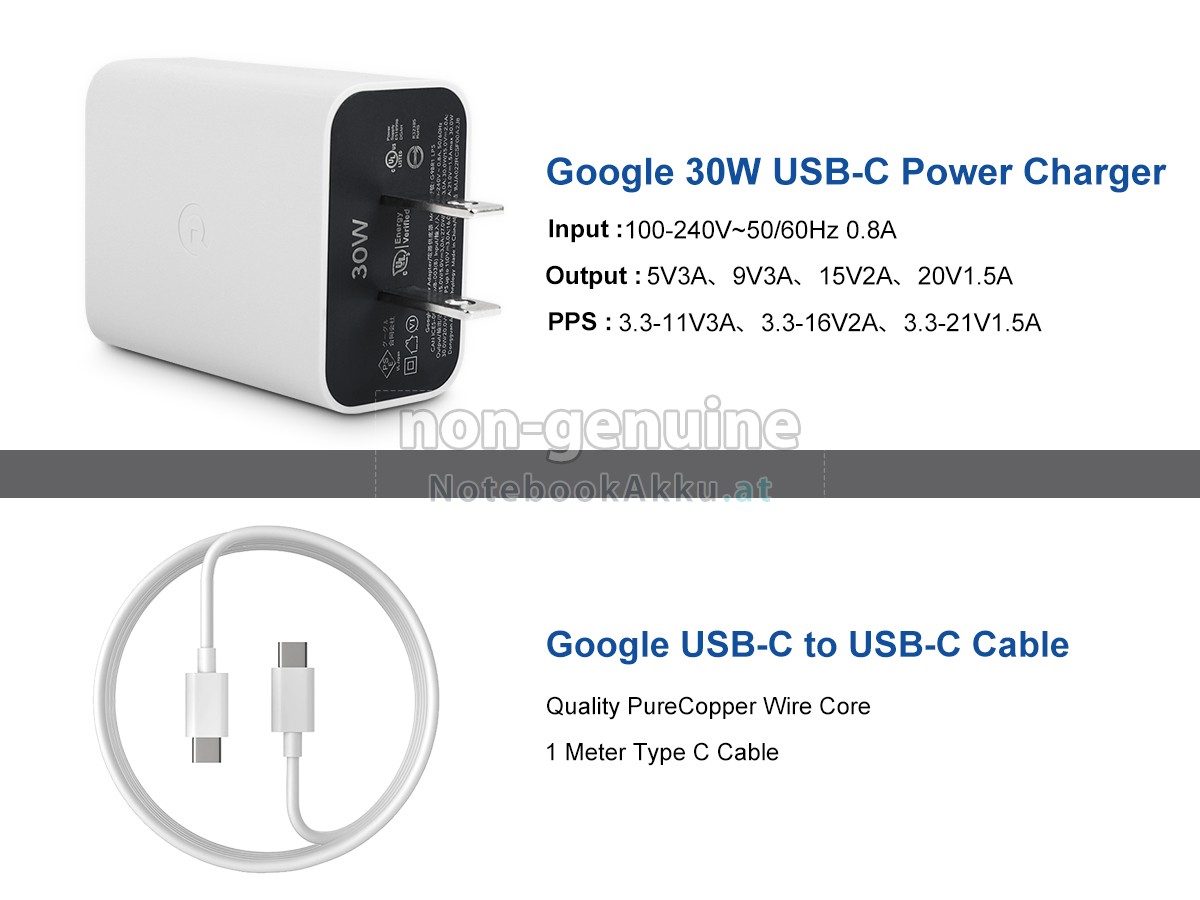 Adapter für Google 30W USB-C POWER CHARGER