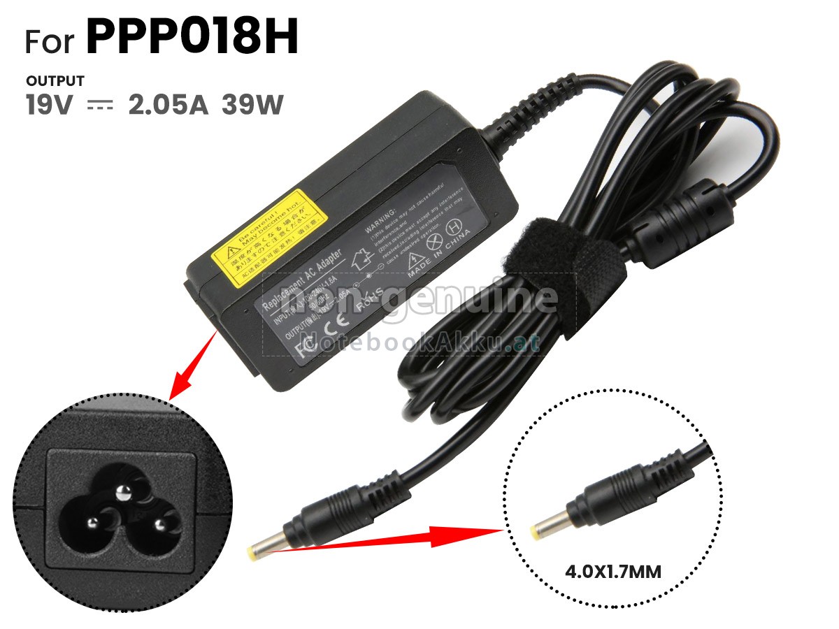 Adapter für HP 39W 19V-2.05A 100-240V~1.6A 50/60HZ