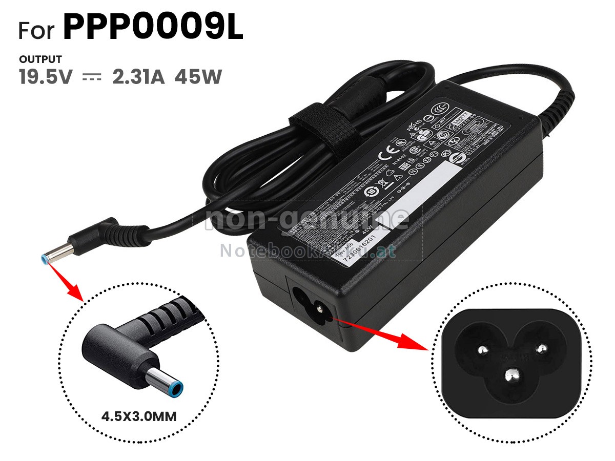 Adapter für HP 45W 19.5V-2.31A 100-240V~1.6A 50/60HZ