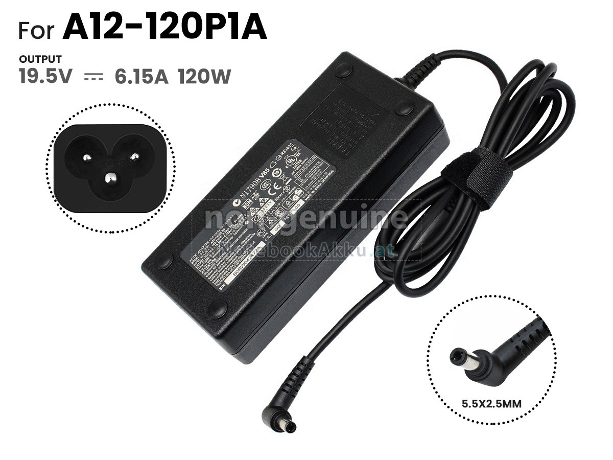 Adapter für HP 120W 19.5V-6.15A 100-240V~2.0A 50/60HZ 5.5*2.5MM