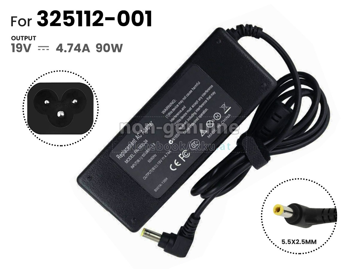 Adapter für HP 90W 19V-4.74A 100-240V~1.8A 50/60HZ 5.5*2.5MM