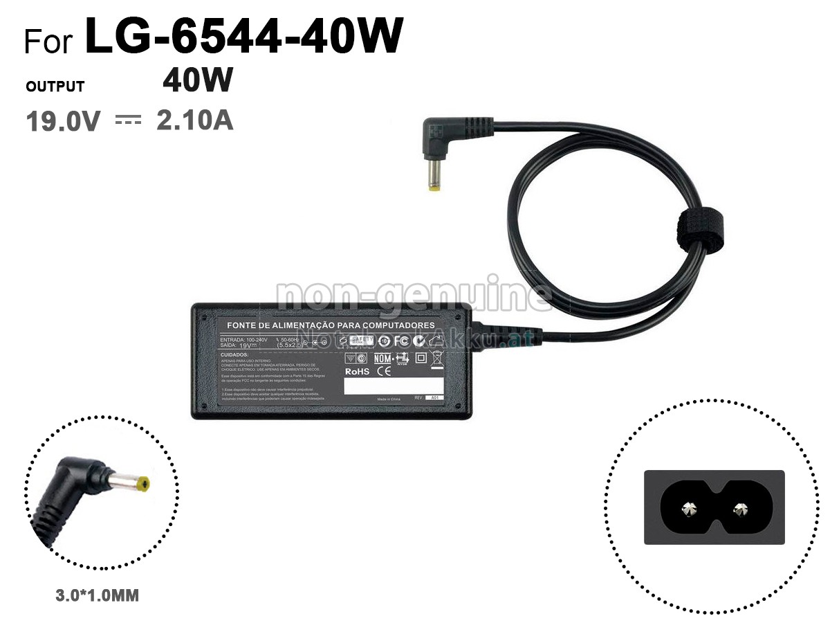 Adapter für LG 40W 19V 2.1A YELLOW 3.0*1.0MM