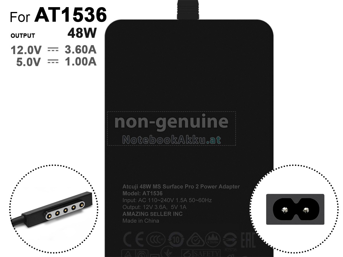 Adapter für Microsoft 12V 3.6A 48W