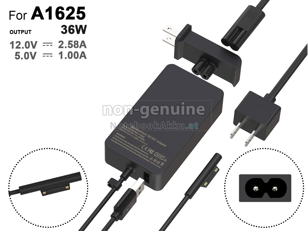 Adapter für Microsoft 36W 12V 2.58A