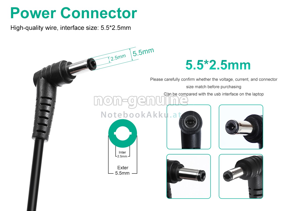 Adapter für MSI GE70 GS60 GS73 GP70 GP60 GP72 GP62 GL72 WS65