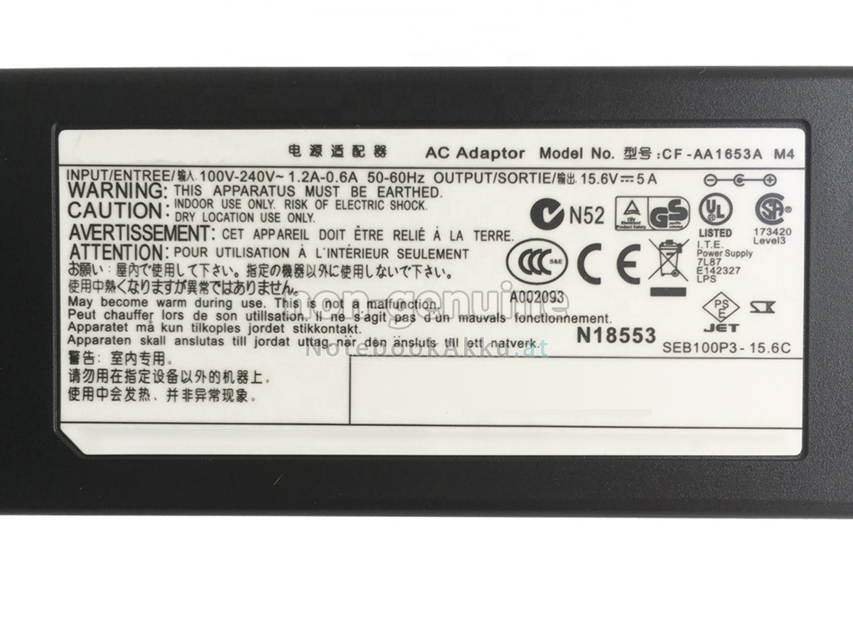 Adapter für Panasonic PA3743E-1AC3