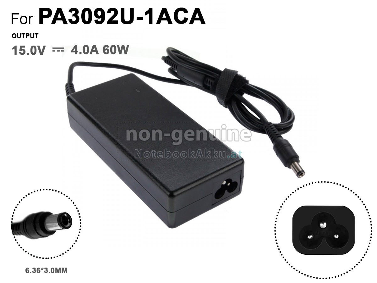 Adapter für Toshiba 60W 15V 4.0A 6.36*3.0MM