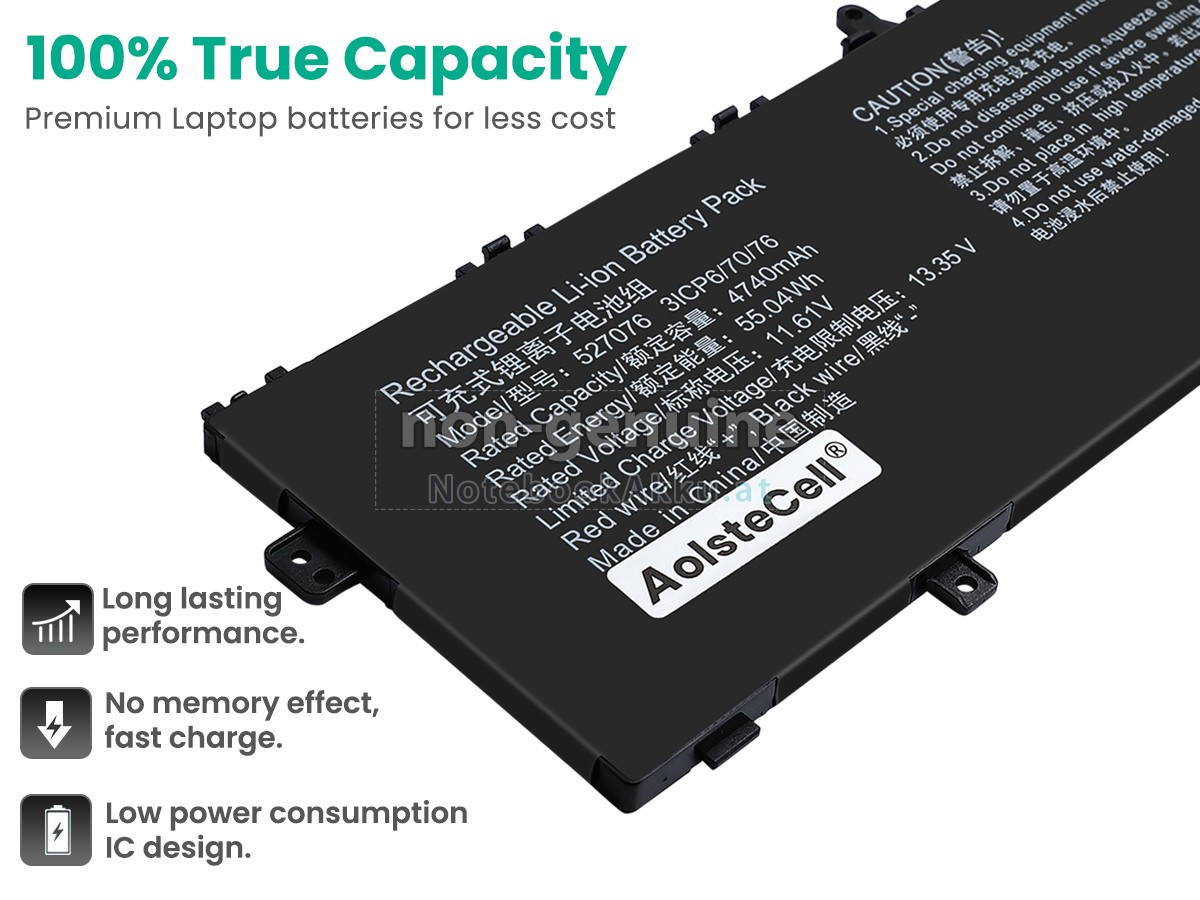 Akku für AolsteCell 527076
