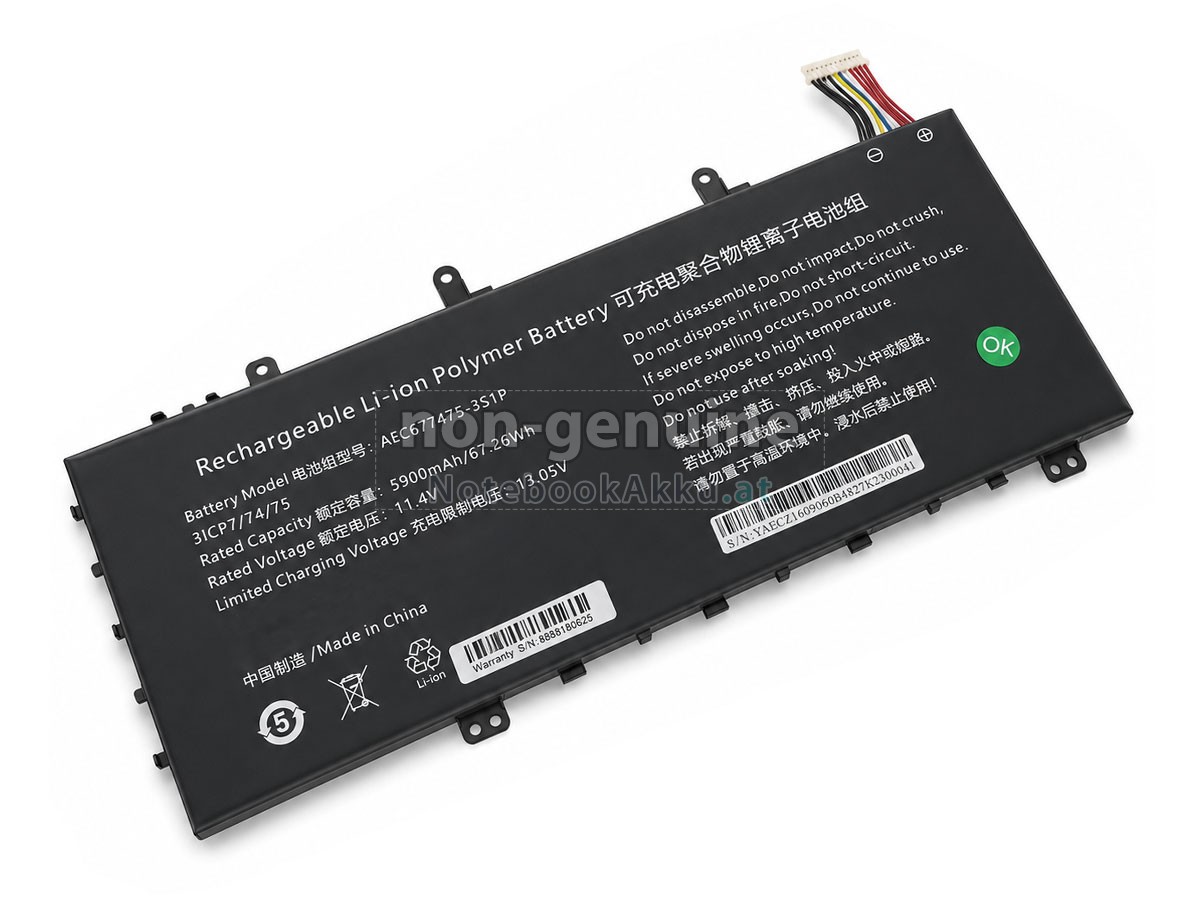 Akku für AolsteCell AEC677475-3S1P