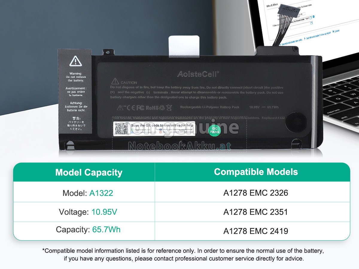 Akku für Apple A1322