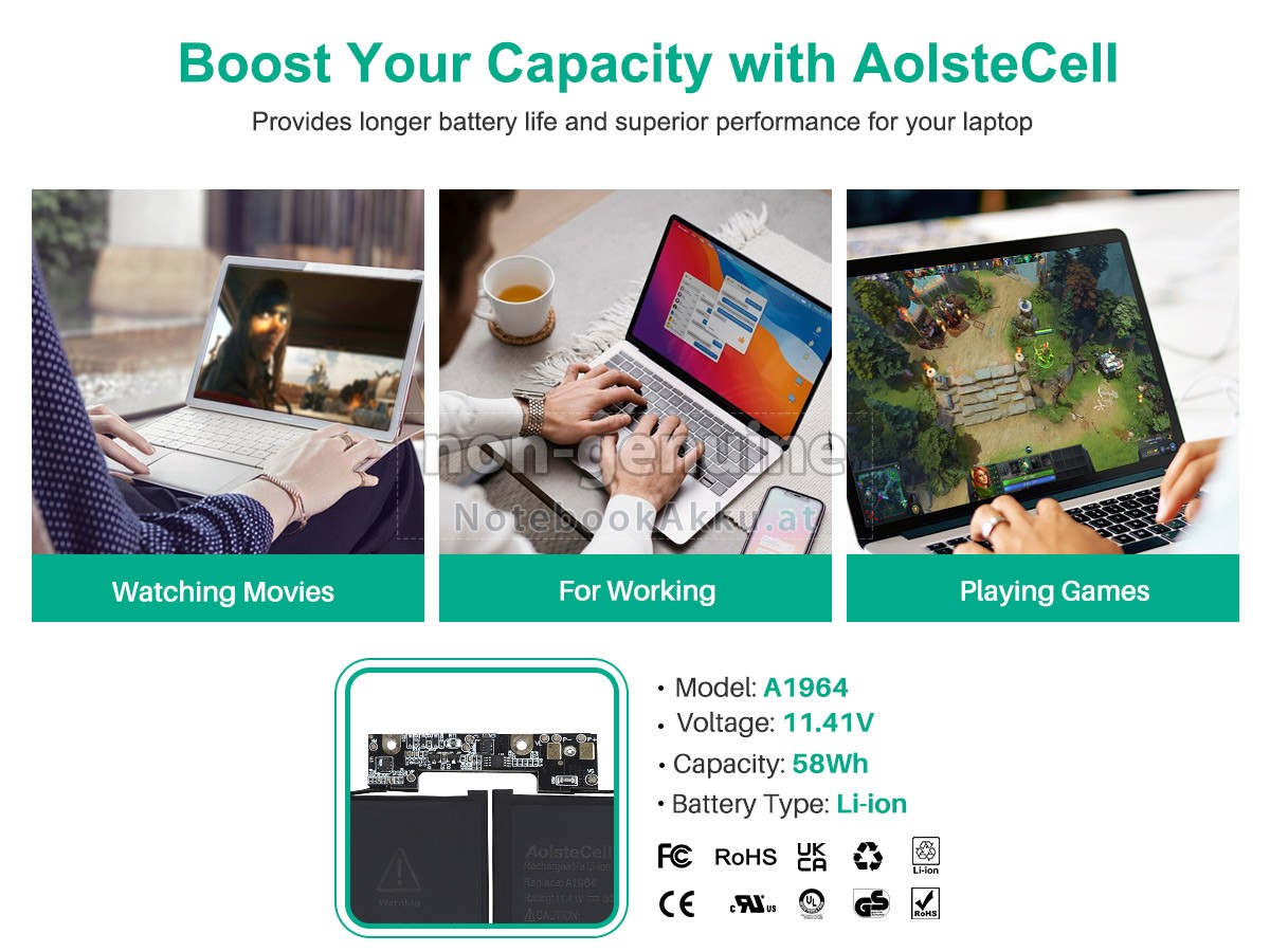 Akku für Apple A2251 EMC 3348