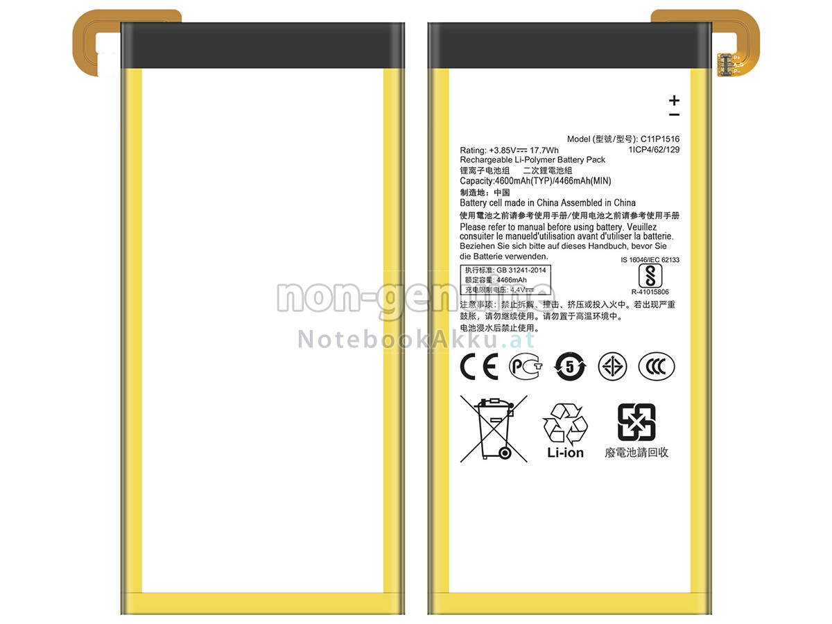 Akku für Asus C11P1516