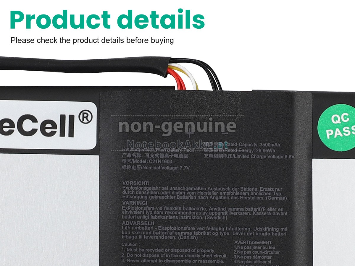 Akku für Asus Transformer Pro T304UA