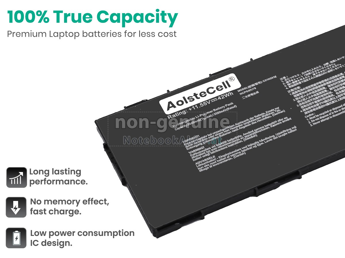 Akku für Asus C31N2315