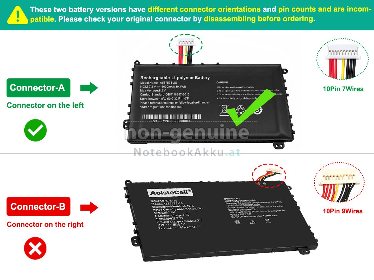 Akku für AXIOO 587578-2S