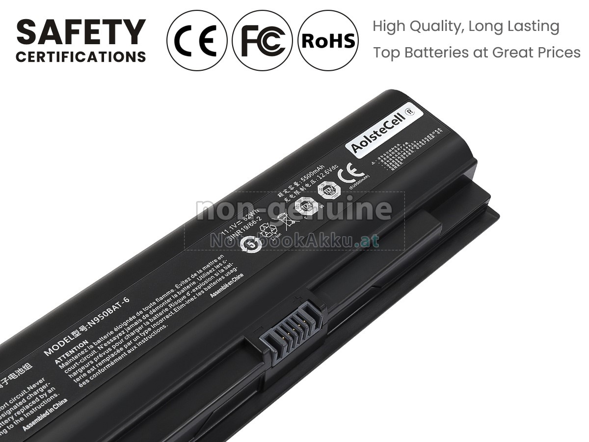 Akku für Clevo N950BAT-6(3INR19/66-2)