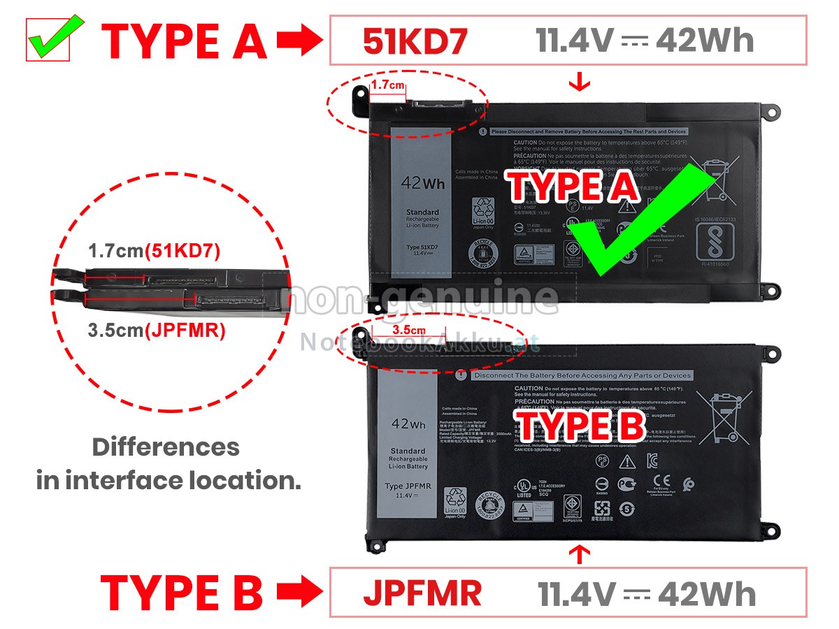 Akku für Dell Chromebook 3100 2-IN-1