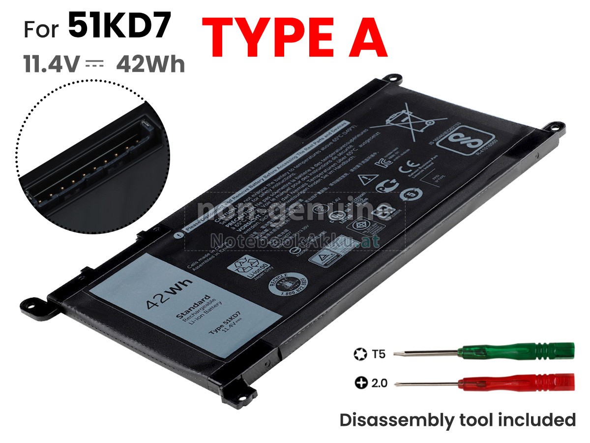 Akku für Dell Chromebook 3100 2-IN-1