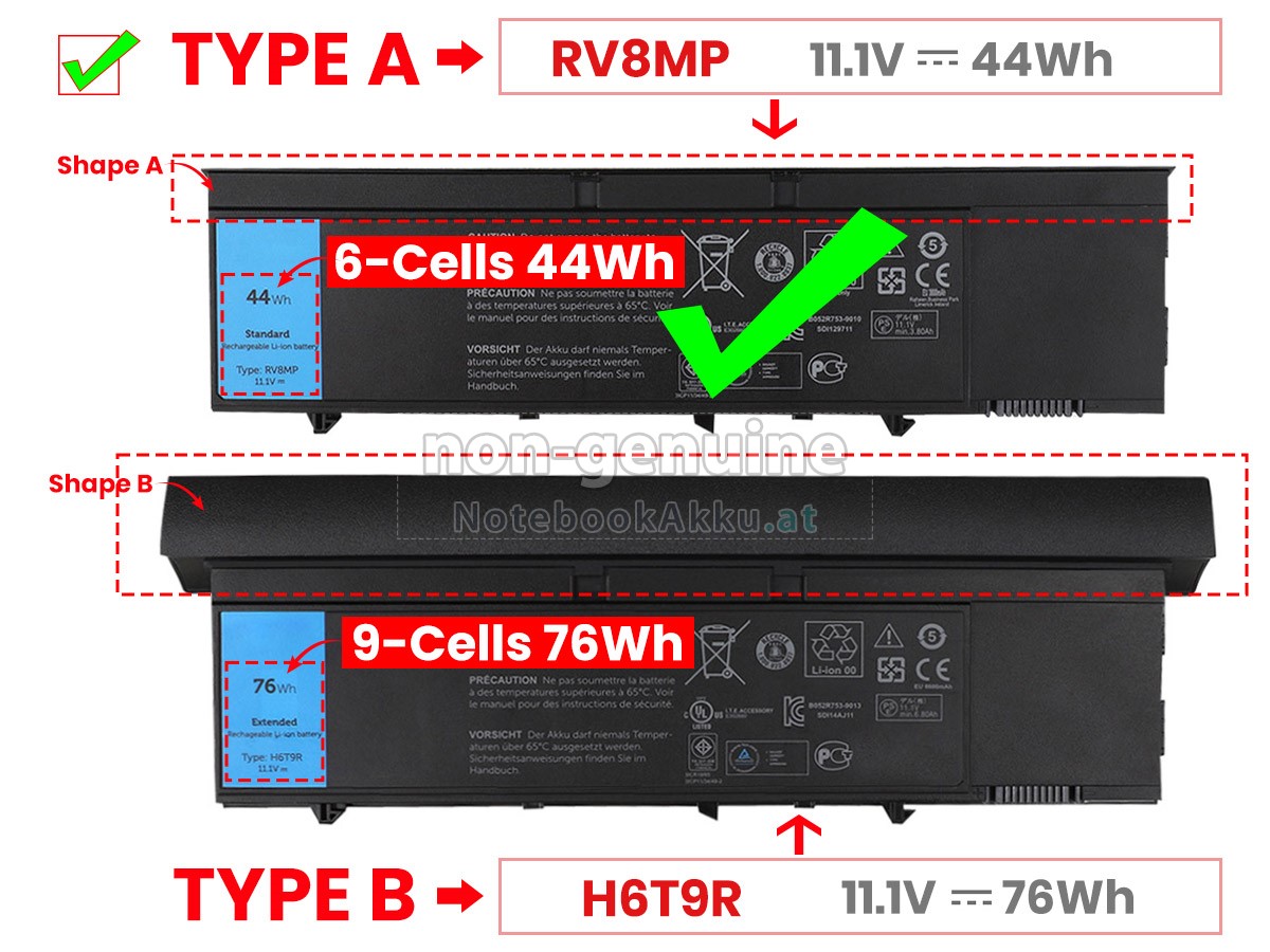 Akku für Dell 1NP0F