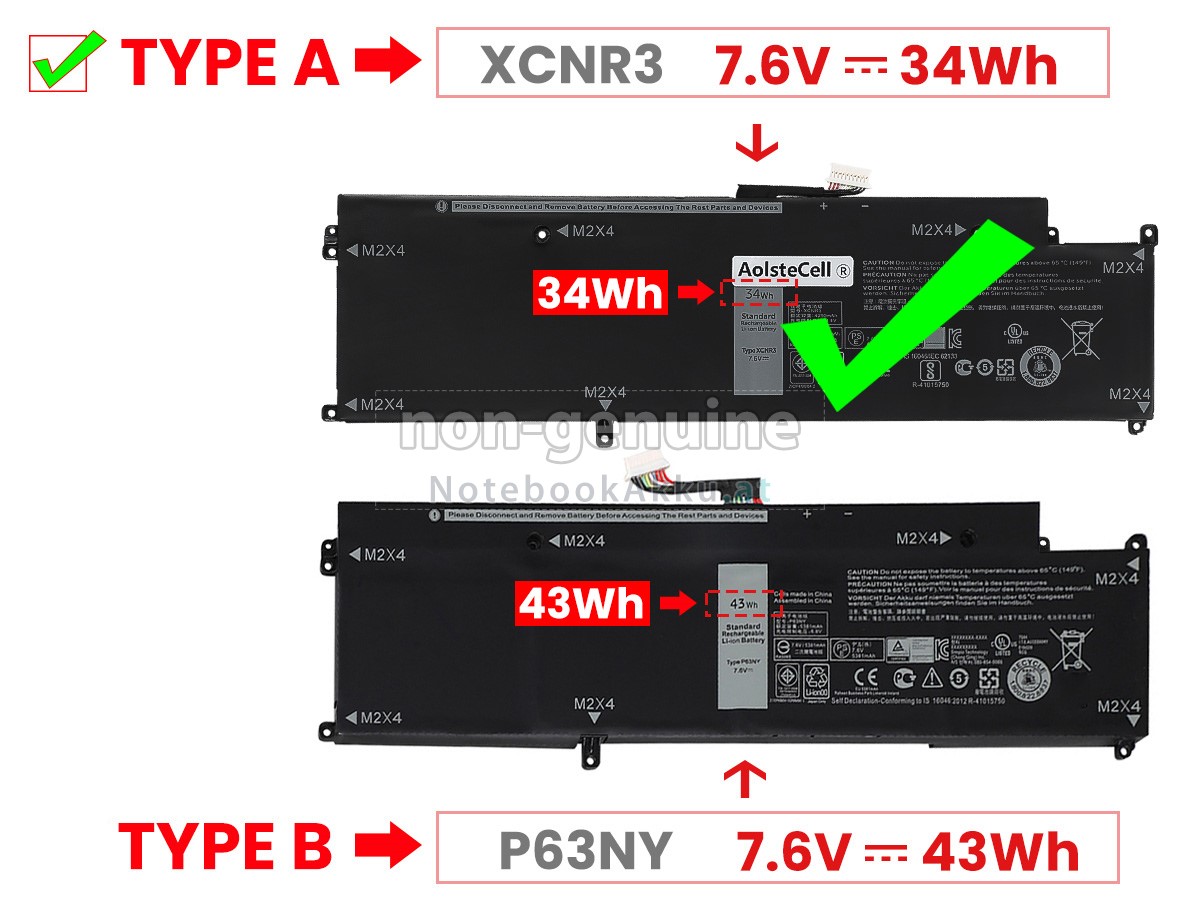 Akku für Dell Latitude E7370