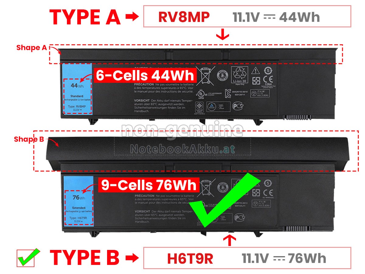 Akku für Dell 1NP0F