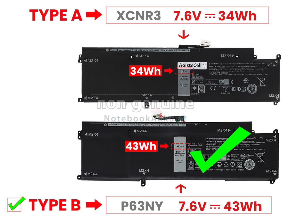 Akku für Dell Latitude E7370