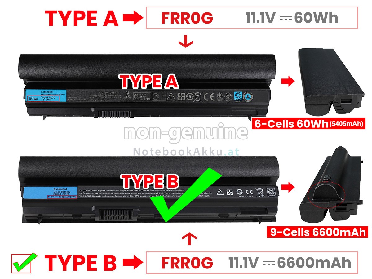 Akku für Dell Latitude E6220