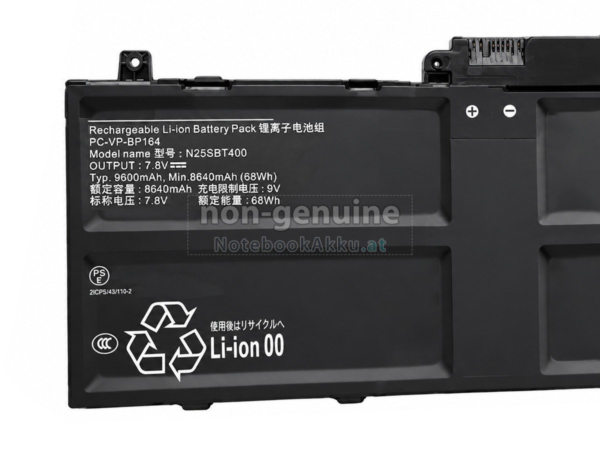 Akku für Fujitsu N25SBT400