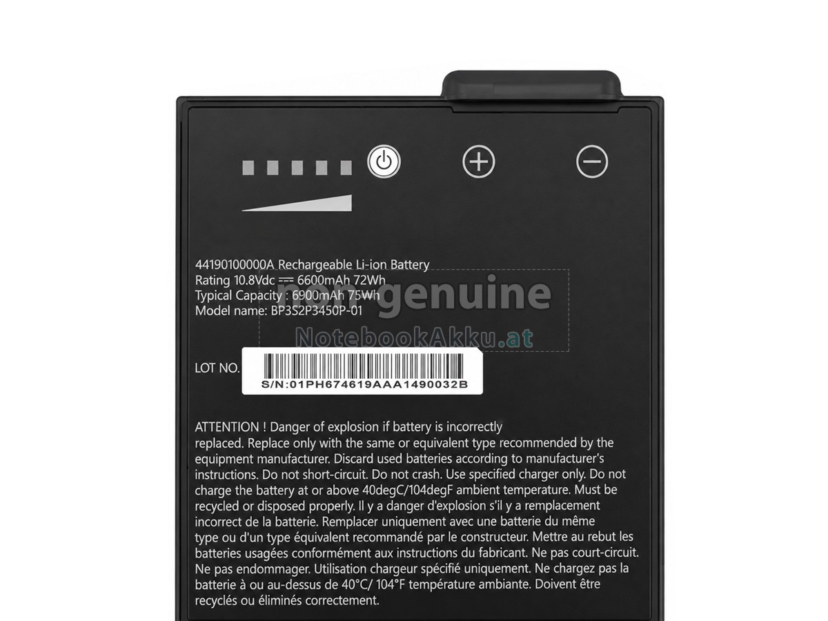 Akku für Getac 44190100000A