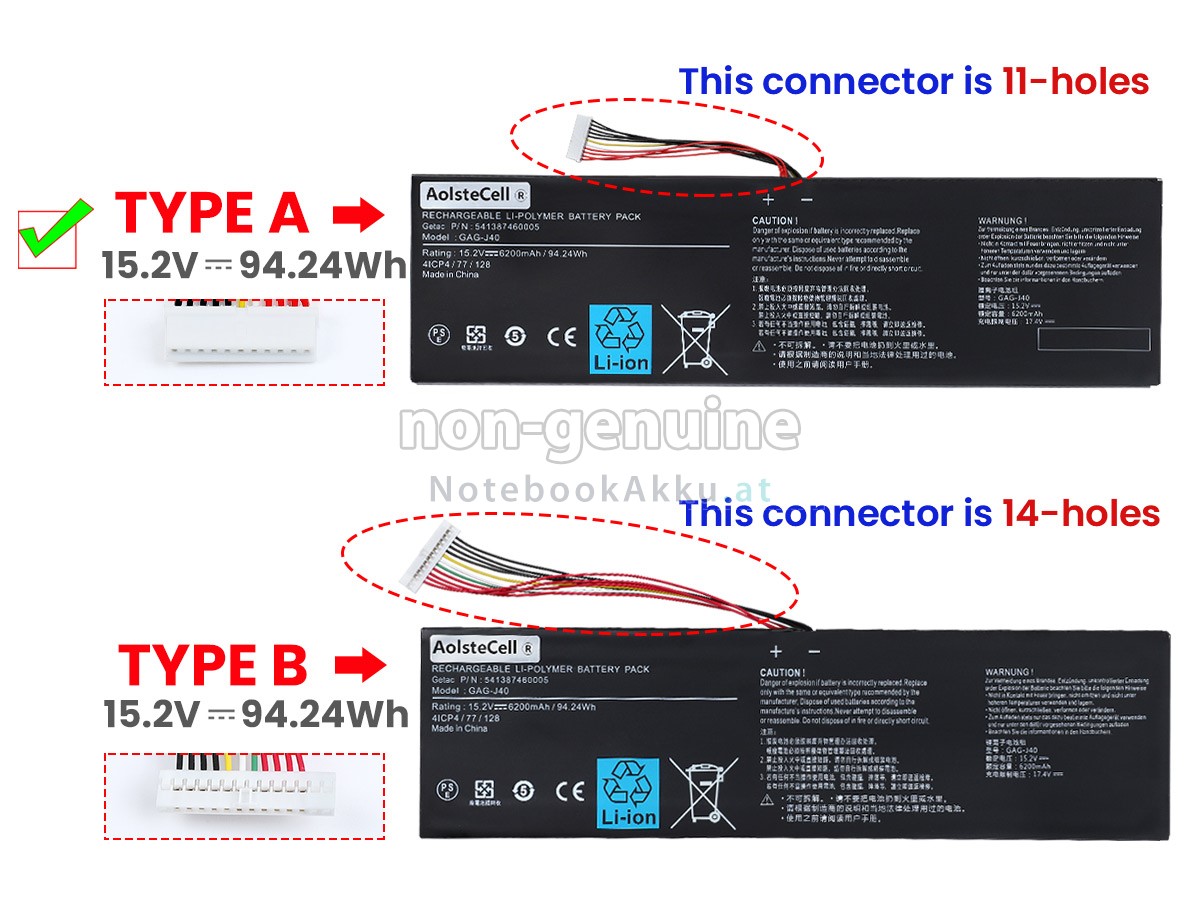 Akku für Gigabyte AORUS 15P KB
