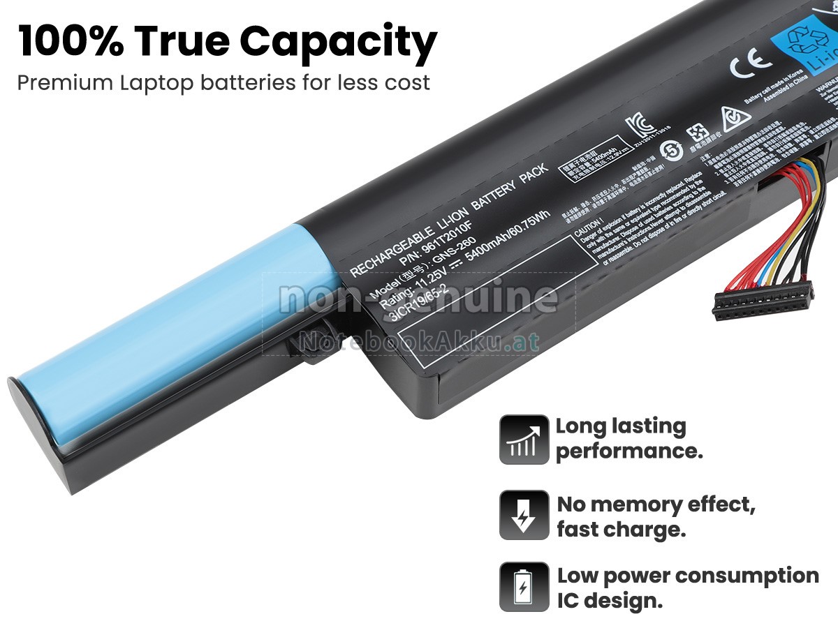 Akku für Gigabyte P55W V7