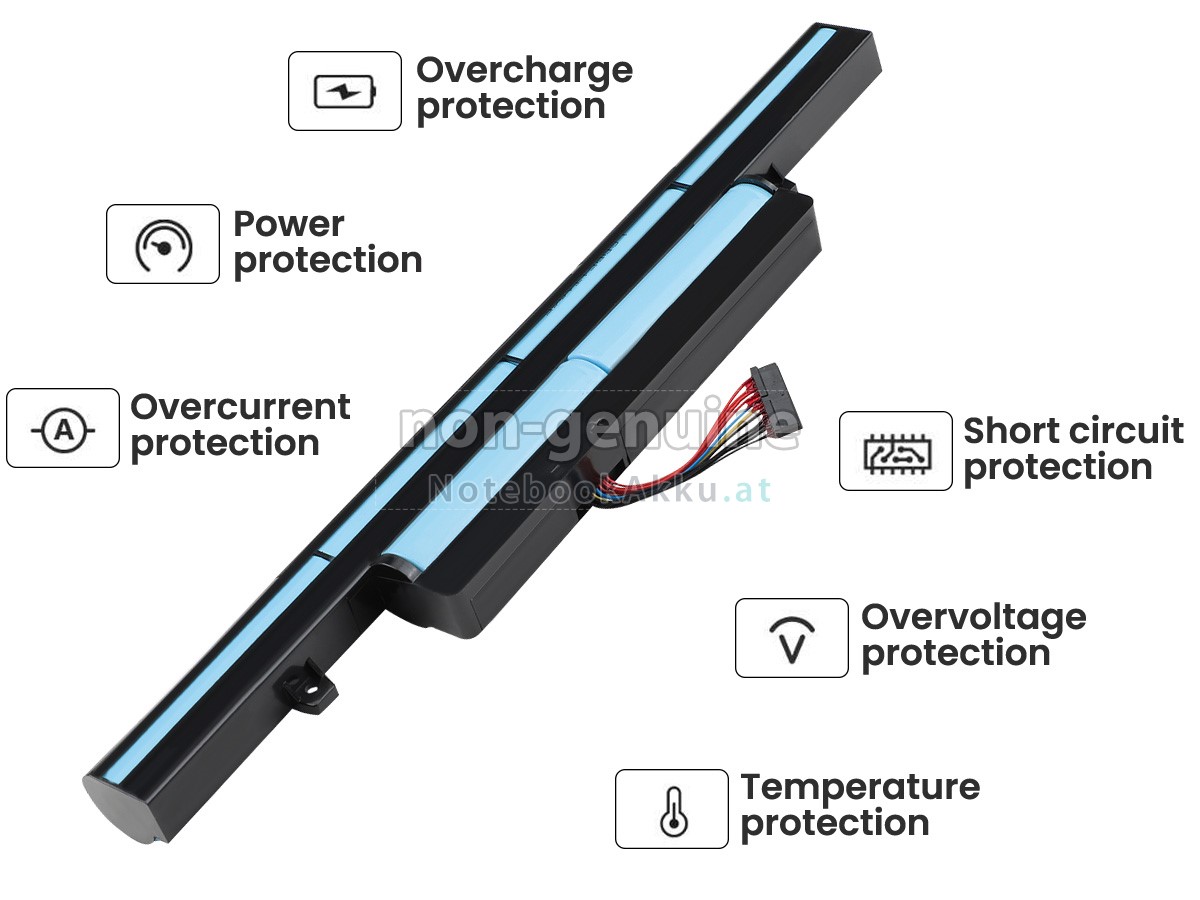 Akku für Gigabyte P55W V7