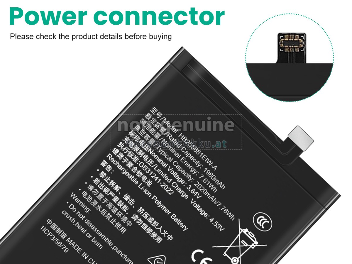 Akku für Honor HB255681EIW-A