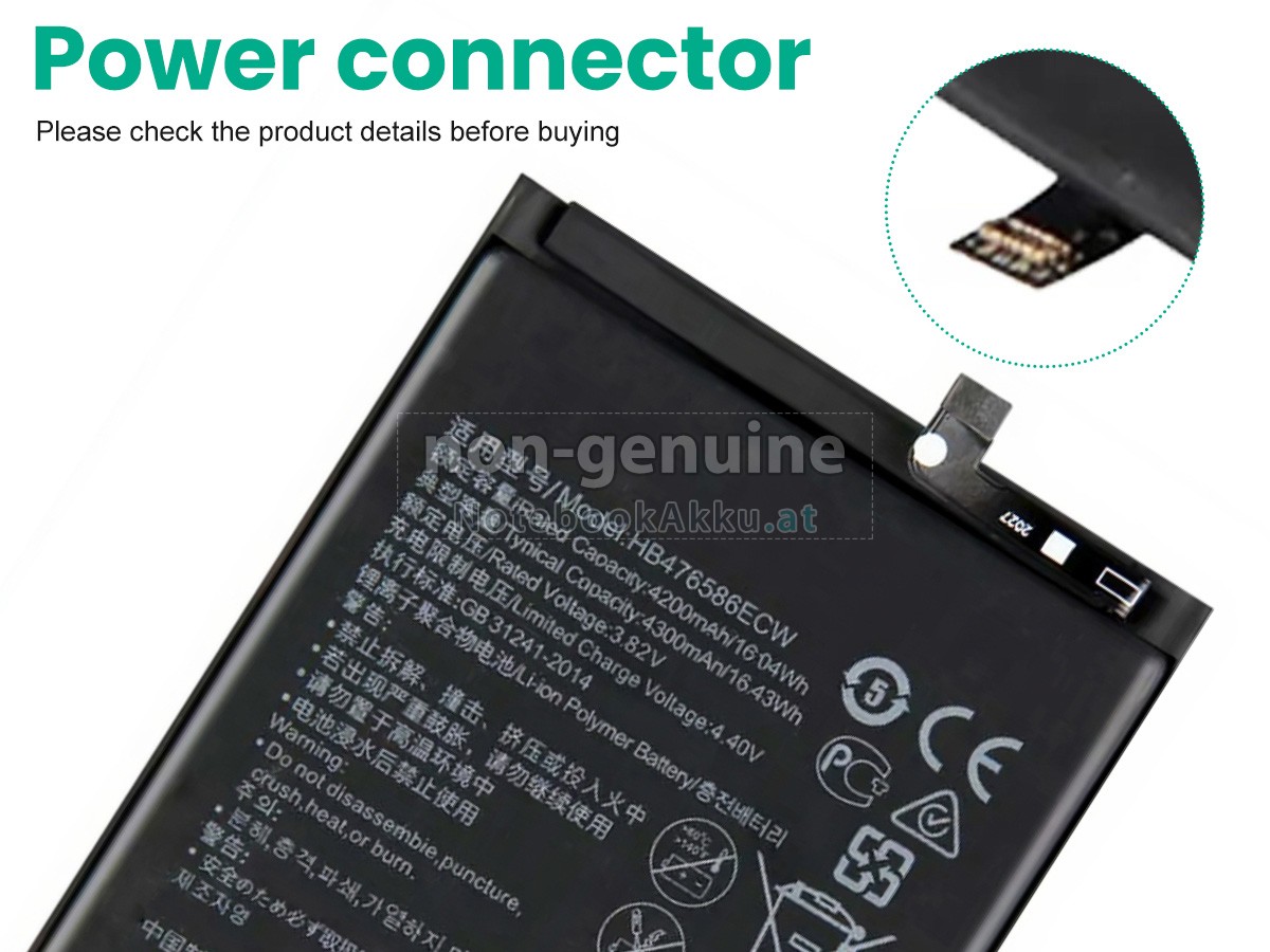 Akku für Honor HB476586ECW