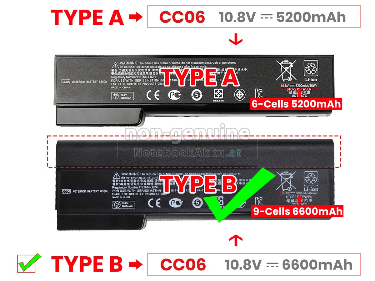 Akku für HP HSTNN-F08C