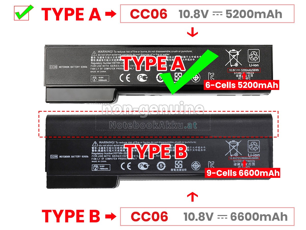 Akku für HP HSTNN-F08C