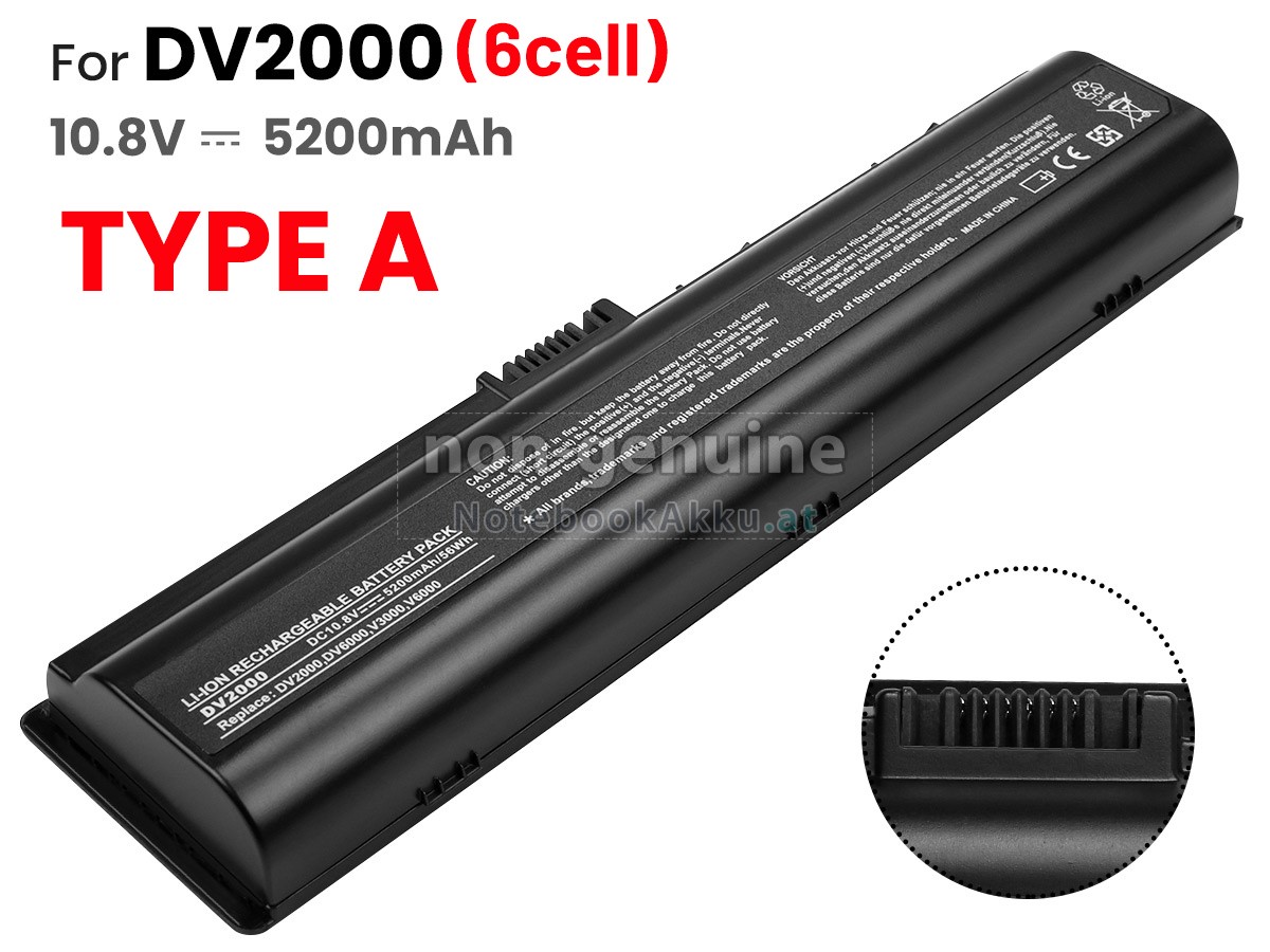 Akku für HP Pavilion DV2601TX