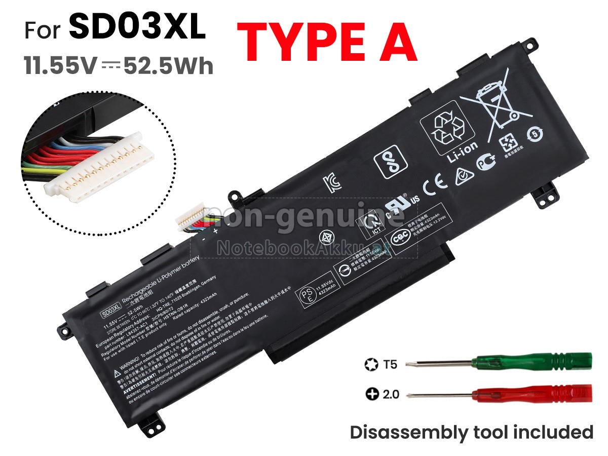 Akku für HP Omen 15-EK0019NO